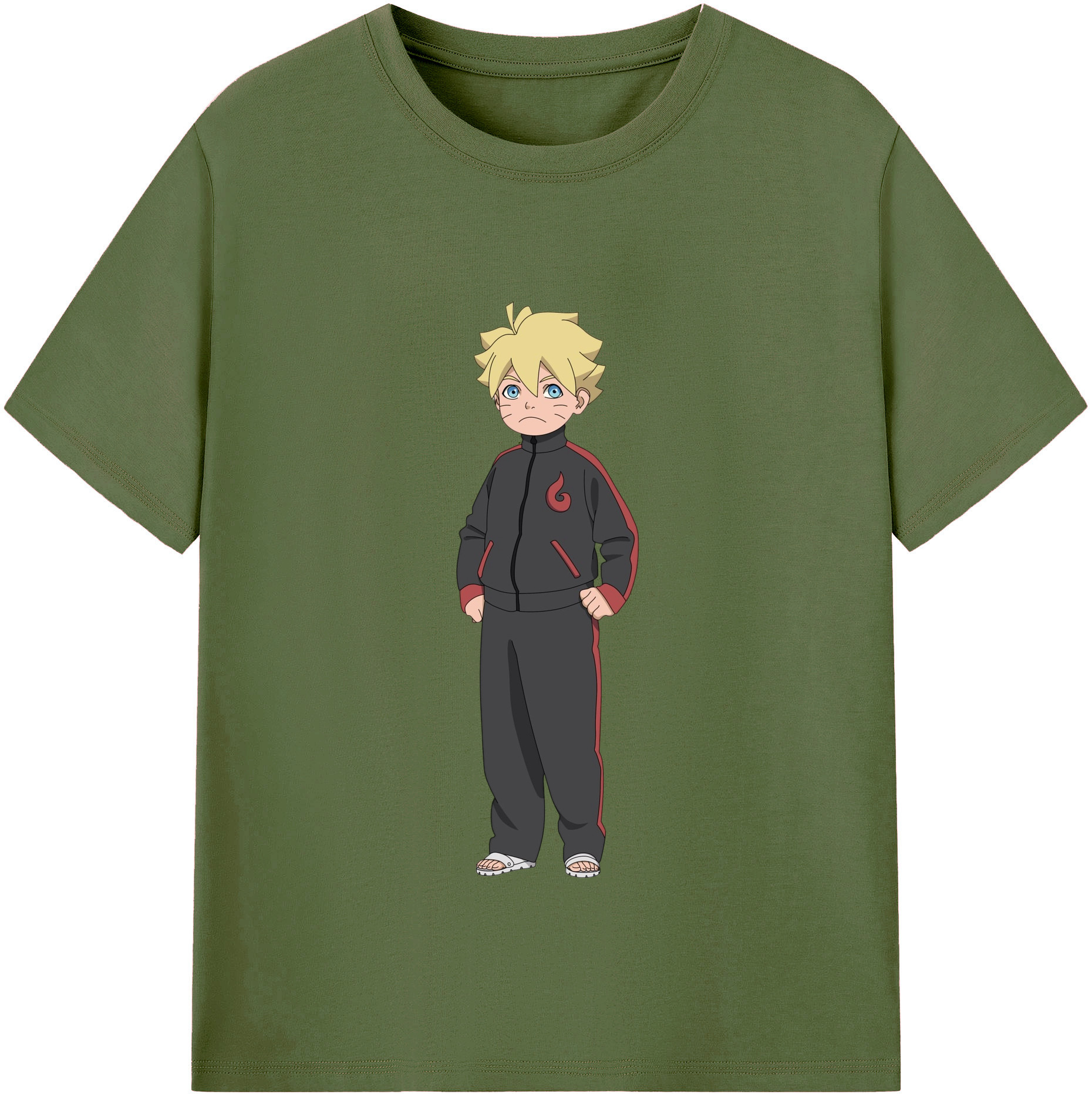 （画像用） NARUTO -ナルト- うずまき ボルト Uzumaki Boruto 綿100％半袖Tシャツ（フロントプリント）